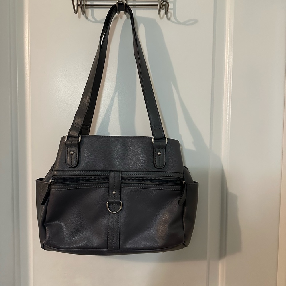 Gray bag purse